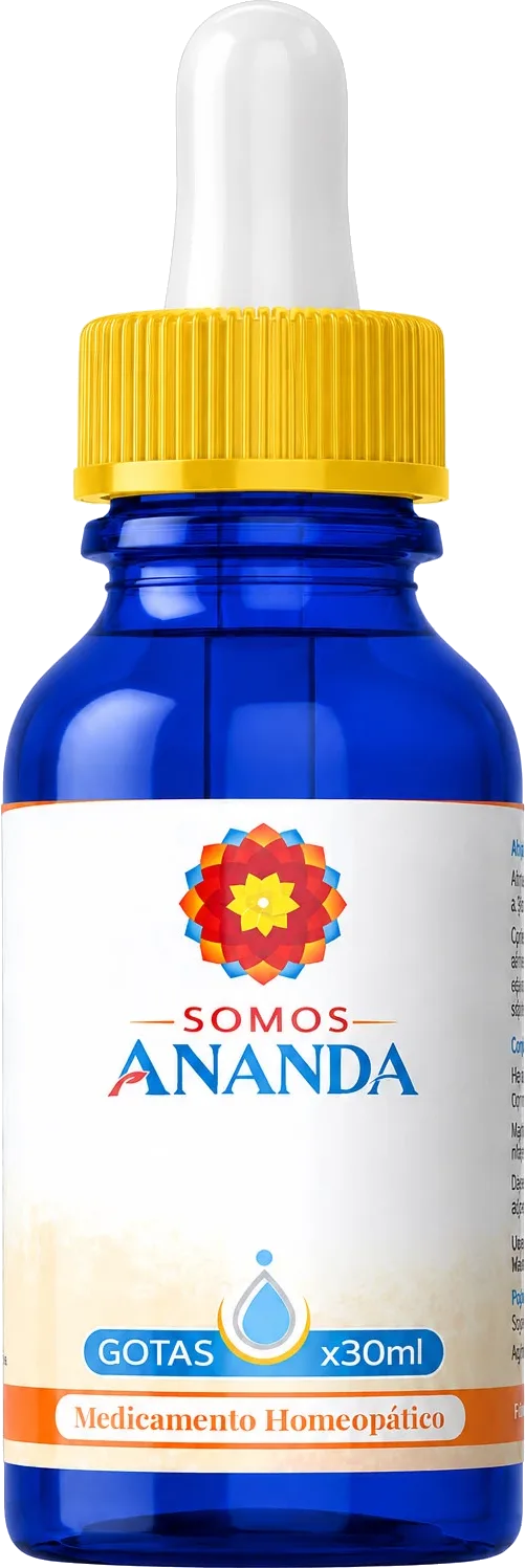 Leptandra, medicamento homeopático en gotas, frasco azul de 30 ml con la marca Somos Ananda